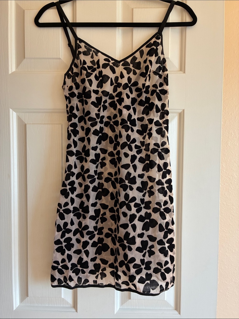 Vintage Victoria’s Secret Velvet Floral Slip Dress Mesh XS